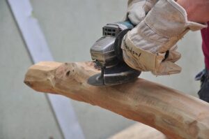 Angle Grinder, Wood, Workshop, Work